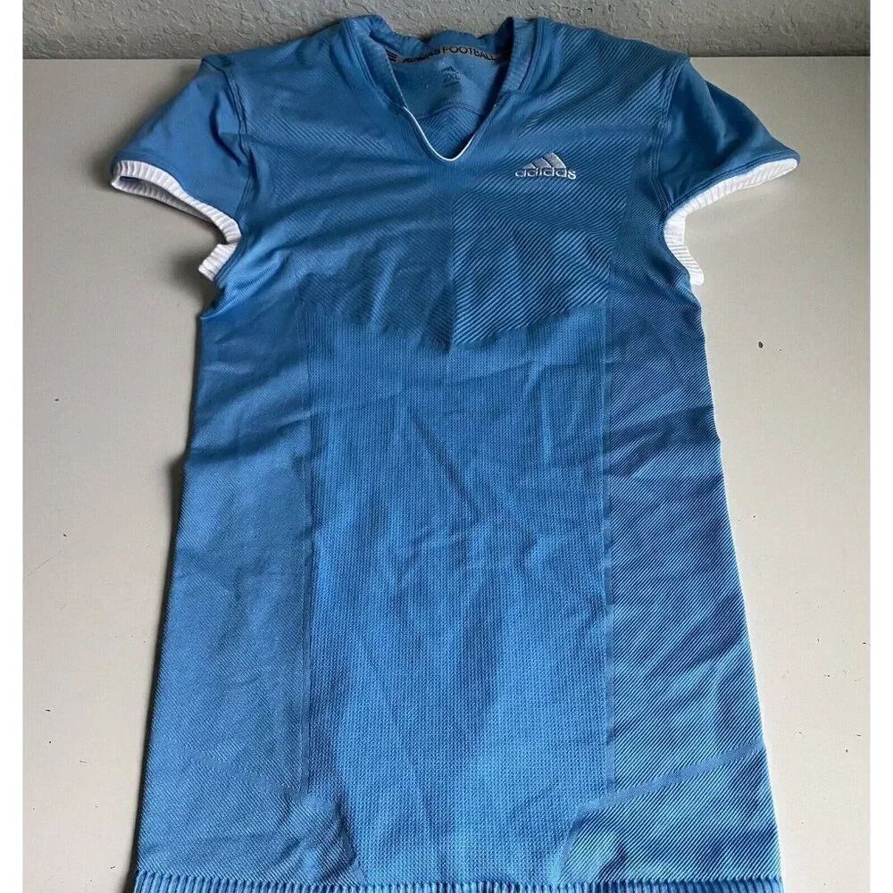Adidas Techfit Primeknit Football Jersey Men’s 2XL Blue Compression Fit NO TAG